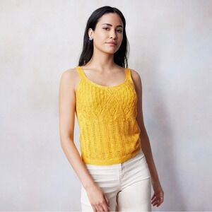 Women's LC Lauren Conrad V-Neck Pointelle Tank